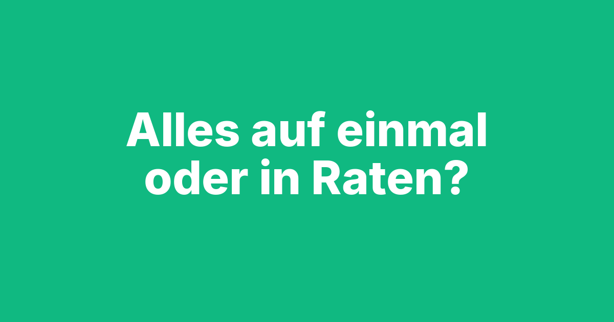 Beitragsbild Sparplan oder Einmalanlage: Was bringt mehr Rendite?